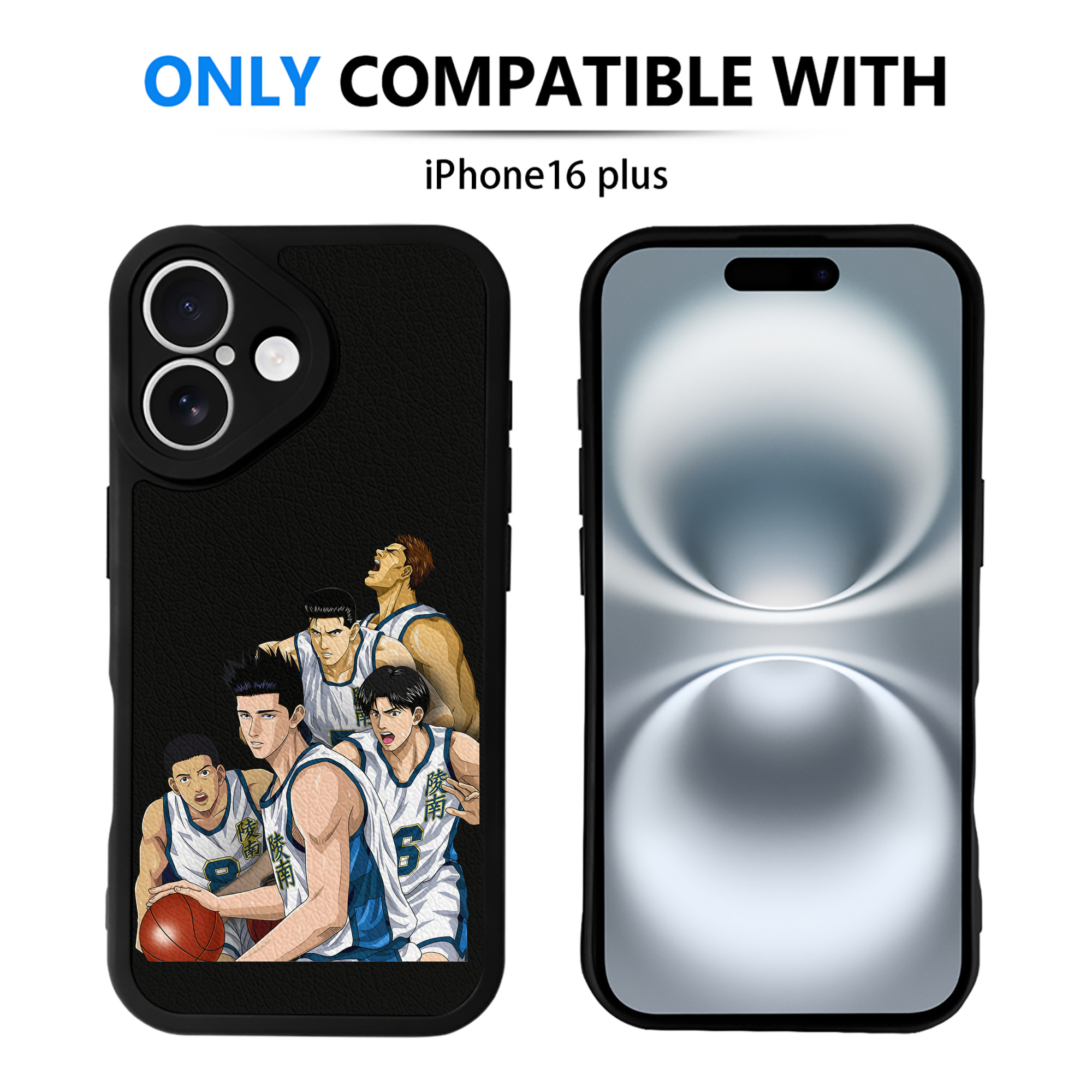 （画像用） SLAM DUNK／スラムダンク 【iPhone 16シリーズ対応】シリコンスマホケース（レザー調） 材質：シリコン